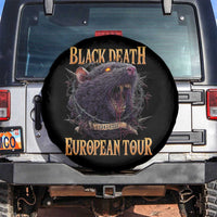 Black Death European Tour Spare Tire Cover Plague Rat Medieval History Alternative Art - Wonder Print Shop