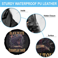 Black Death European Tour Spare Tire Cover Plague Rat Medieval History Alternative Art - Wonder Print Shop