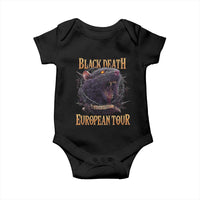 Black Death European Tour Baby Onesie Plague Rat Medieval History Alternative Art - Wonder Print Shop