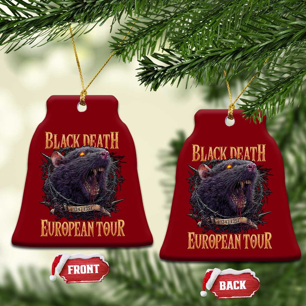 Black Death European Tour Ceramic Ornament Plague Rat Medieval History Alternative Art - Wonder Print Shop