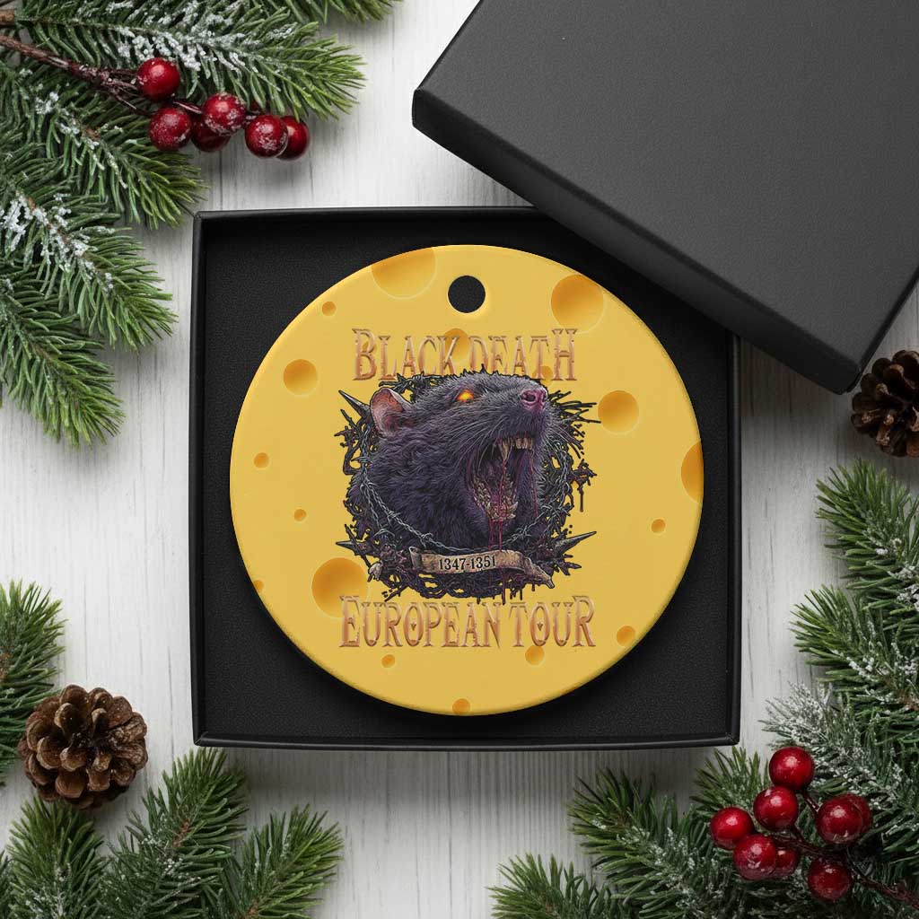 Black Death European Tour Ceramic Ornament Plague Rat Medieval History Alternative Art - Wonder Print Shop