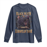 Black Death European Tour Long Sleeve Shirt Plague Rat Medieval History Alternative Art - Wonder Print Shop