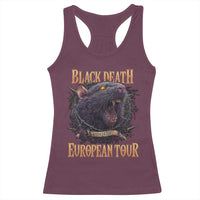 Black Death European Tour Racerback Tank Top Plague Rat Medieval History Alternative Art - Wonder Print Shop