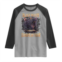 Black Death European Tour Raglan Shirt Plague Rat Medieval History Alternative Art - Wonder Print Shop