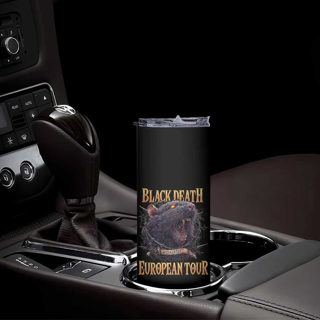 Black Death European Tour Skinny Tumbler Plague Rat Medieval History Alternative Art - Wonder Print Shop