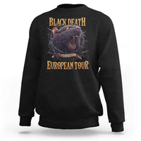 Black Death European Tour Sweatshirt Plague Rat Medieval History Alternative Art - Wonder Print Shop