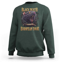 Black Death European Tour Sweatshirt Plague Rat Medieval History Alternative Art - Wonder Print Shop