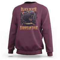 Black Death European Tour Sweatshirt Plague Rat Medieval History Alternative Art - Wonder Print Shop