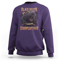 Black Death European Tour Sweatshirt Plague Rat Medieval History Alternative Art - Wonder Print Shop