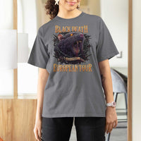 Black Death European Tour T Shirt For Women Plague Rat Medieval History Alternative Art - Wonder Print Shop