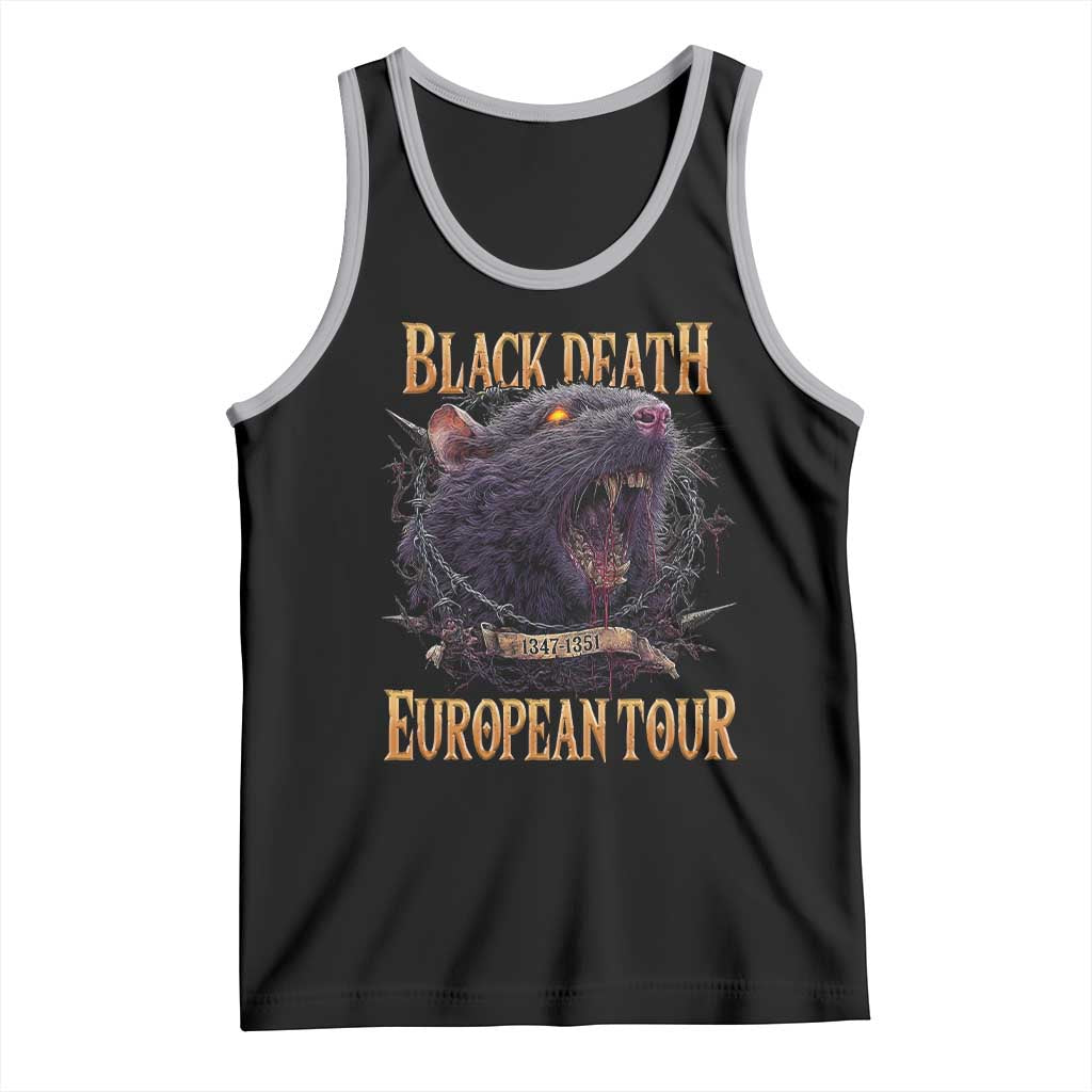 Black Death European Tour Tank Top Plague Rat Medieval History Alternative Art - Wonder Print Shop