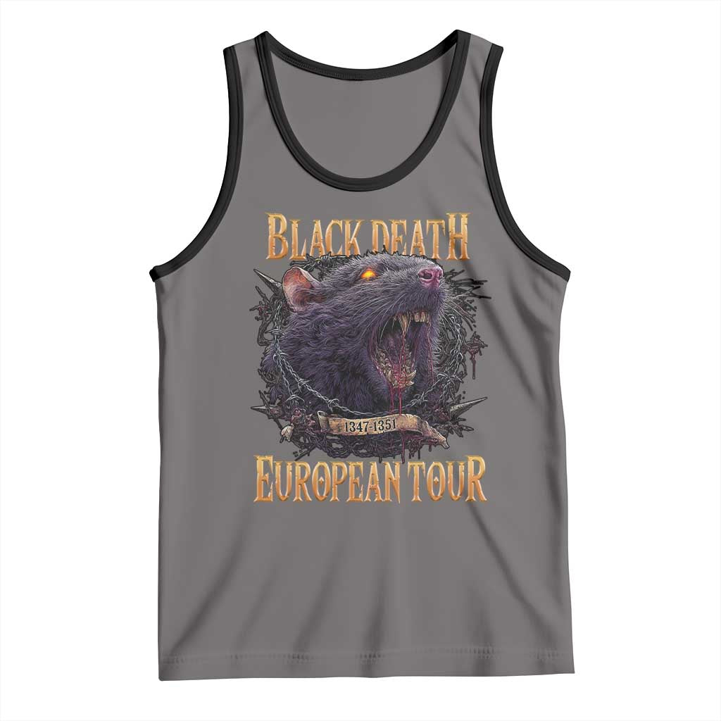 Black Death European Tour Tank Top Plague Rat Medieval History Alternative Art - Wonder Print Shop