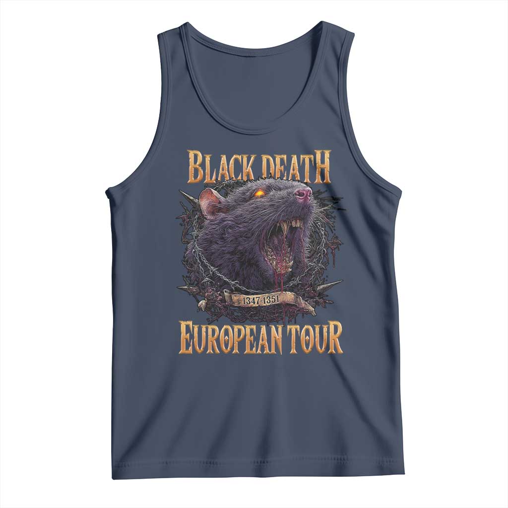 Black Death European Tour Tank Top Plague Rat Medieval History Alternative Art - Wonder Print Shop