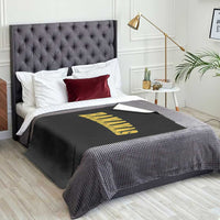 Funny Retro Bananas Throw Blanket Vintage Banana Gifts Yellow Varsity - Wonder Print Shop