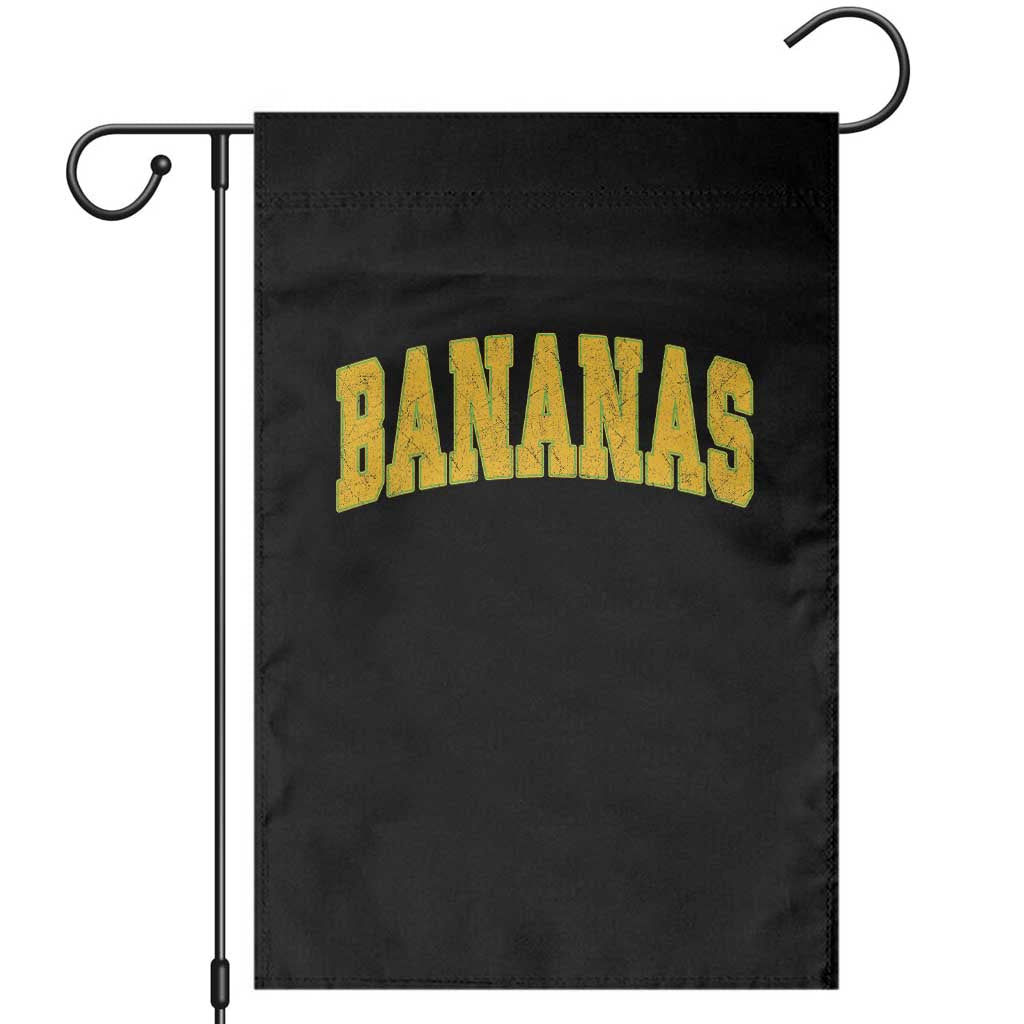 Funny Retro Bananas Garden Flag Vintage Banana Gifts Yellow Varsity - Wonder Print Shop