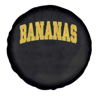 Funny Retro Bananas Spare Tire Cover Vintage Banana Gifts Yellow Varsity - Wonder Print Shop