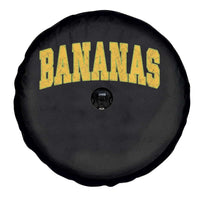 Funny Retro Bananas Spare Tire Cover Vintage Banana Gifts Yellow Varsity - Wonder Print Shop