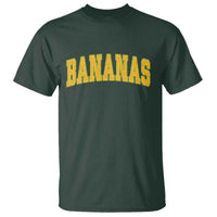 Funny Retro Bananas T Shirt Vintage Banana Gifts Yellow Varsity - Wonder Print Shop