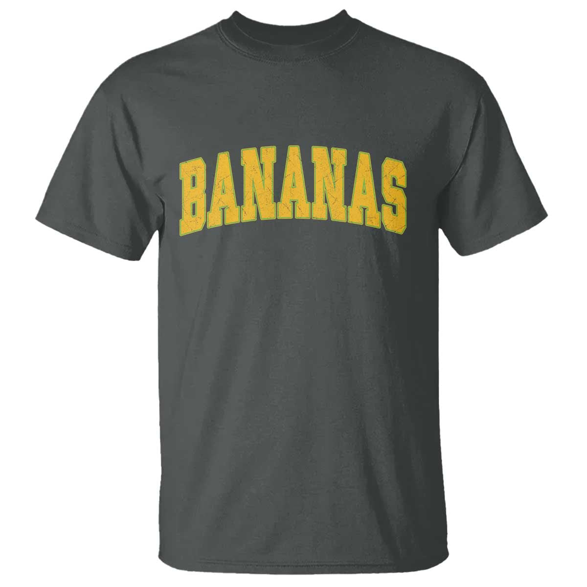 Funny Retro Bananas T Shirt Vintage Banana Gifts Yellow Varsity - Wonder Print Shop
