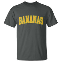 Funny Retro Bananas T Shirt Vintage Banana Gifts Yellow Varsity - Wonder Print Shop