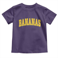 Funny Retro Bananas Toddler T Shirt Vintage Banana Gifts Yellow Varsity - Wonder Print Shop