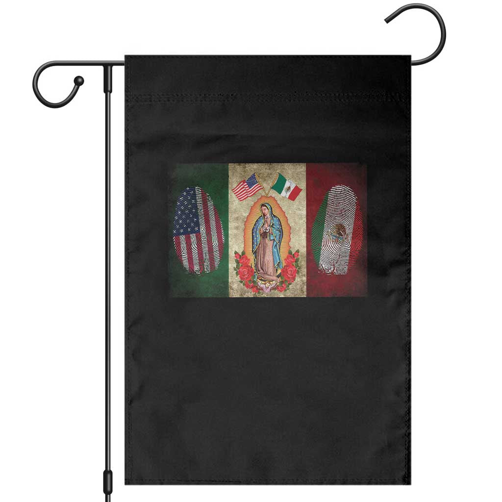 Mexico Flag Garden Flag Virgin Mary Mexican American Patriotic Mexican Roots - Wonder Print Shop