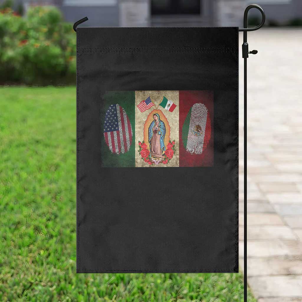 Mexico Flag Garden Flag Virgin Mary Mexican American Patriotic Mexican Roots - Wonder Print Shop