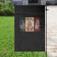Mexico Flag Garden Flag Virgin Mary Mexican American Patriotic Mexican Roots - Wonder Print Shop