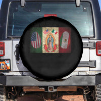 Mexico Flag Spare Tire Cover Virgin Mary Mexican American Patriotic Mexican Roots - Wonder Print Shop