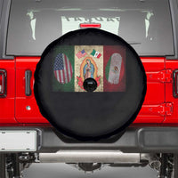 Mexico Flag Spare Tire Cover Virgin Mary Mexican American Patriotic Mexican Roots - Wonder Print Shop