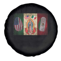 Mexico Flag Spare Tire Cover Virgin Mary Mexican American Patriotic Mexican Roots - Wonder Print Shop
