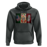 Mexico Flag Hoodie Virgin Mary Mexican American Patriotic Mexican Roots - Wonder Print Shop