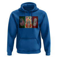 Mexico Flag Hoodie Virgin Mary Mexican American Patriotic Mexican Roots - Wonder Print Shop