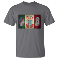 Mexico Flag T Shirt Virgin Mary Mexican American Patriotic Mexican Roots - Wonder Print Shop