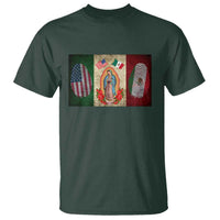 Mexico Flag T Shirt Virgin Mary Mexican American Patriotic Mexican Roots - Wonder Print Shop