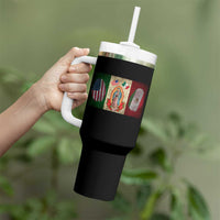 Mexico Flag Tumbler With Handle Virgin Mary Mexican American Patriotic Mexican Roots - Wonder Print Shop