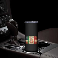 American Mexican Flag Skinny Tumbler Virgin Mary Mexico Heritage Mexican Roots - Wonder Print Shop