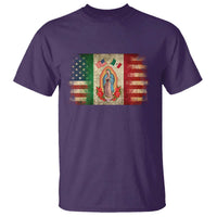 American Mexican Flag T Shirt Virgin Mary Mexico Heritage Mexican Roots - Wonder Print Shop