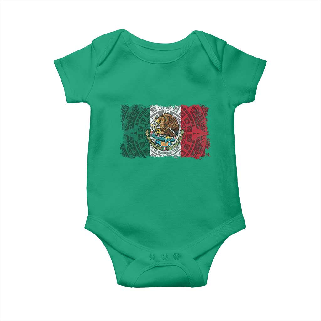 Eagle Mexican Flag Baby Onesie Aztecs Mexico Heritage Roots - Wonder Print Shop