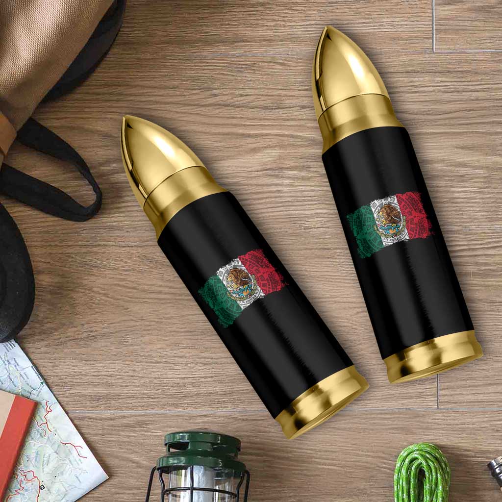 Eagle Mexican Flag Bullet Tumbler Aztecs Mexico Heritage Roots - Wonder Print Shop