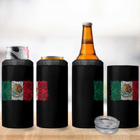 Eagle Mexican Flag 4 in 1 Can Cooler Tumbler Aztecs Mexico Heritage Roots - Wonder Print Shop