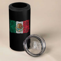 Eagle Mexican Flag 4 in 1 Can Cooler Tumbler Aztecs Mexico Heritage Roots - Wonder Print Shop
