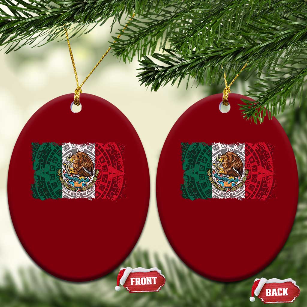 Eagle Mexican Flag Ceramic Ornament Aztecs Mexico Heritage Roots - Wonder Print Shop