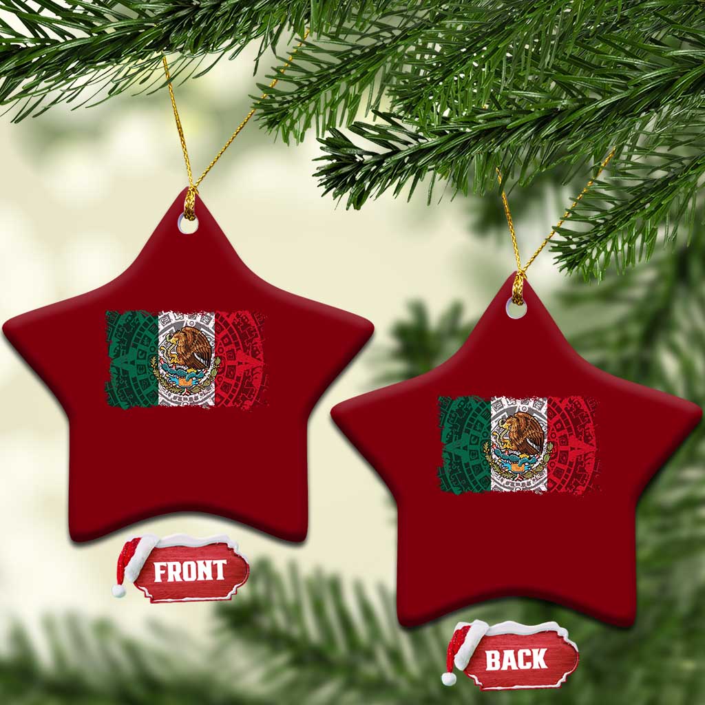 Eagle Mexican Flag Ceramic Ornament Aztecs Mexico Heritage Roots - Wonder Print Shop