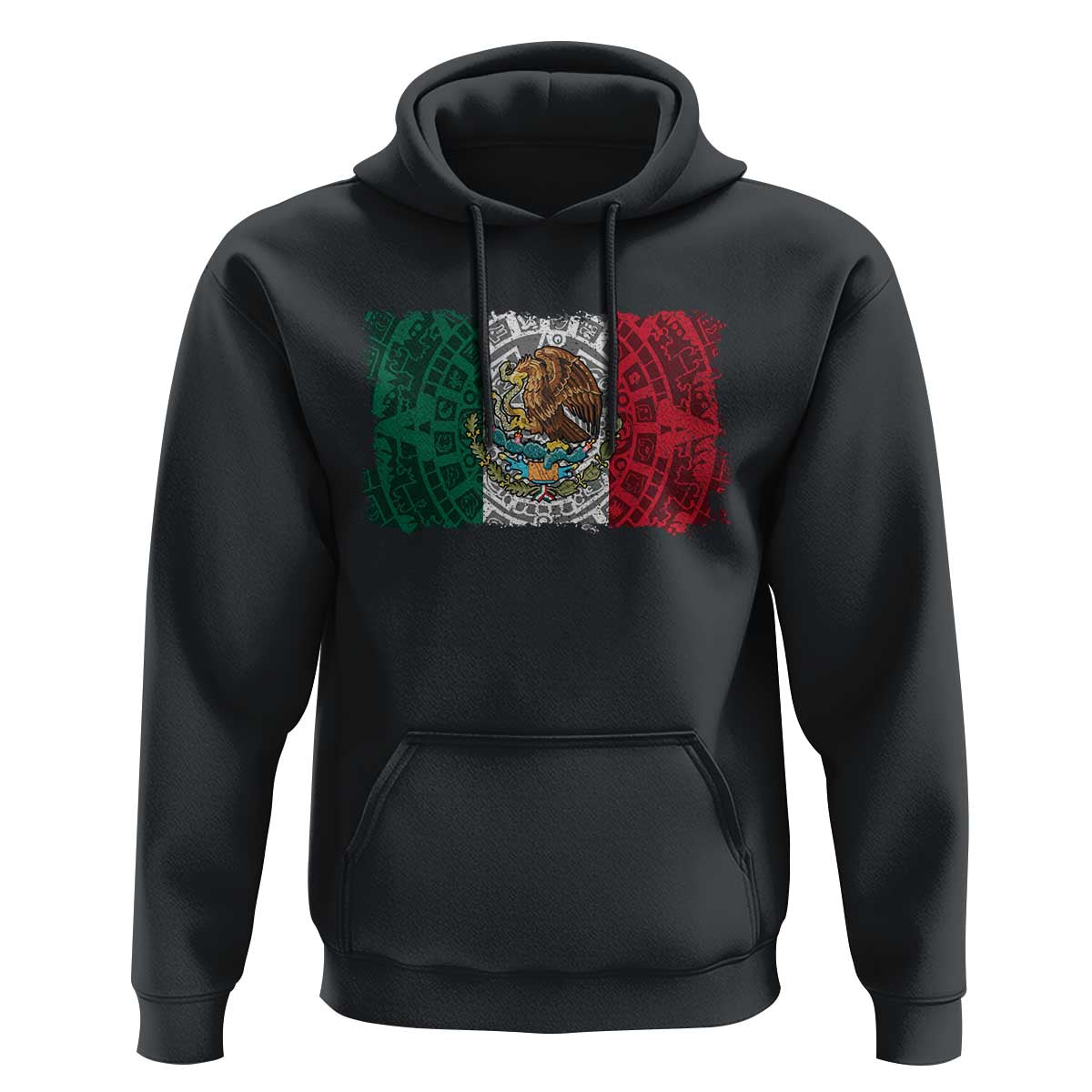 Eagle Mexican Flag Hoodie Aztecs Mexico Heritage Roots - Wonder Print Shop