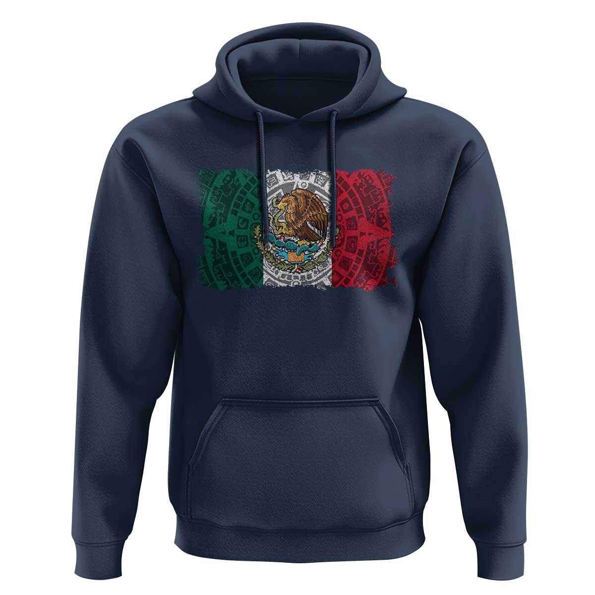 Eagle Mexican Flag Hoodie Aztecs Mexico Heritage Roots - Wonder Print Shop