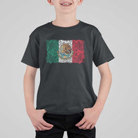 Eagle Mexican Flag T Shirt For Kid Aztecs Mexico Heritage Roots - Wonder Print Shop