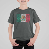 Eagle Mexican Flag T Shirt For Kid Aztecs Mexico Heritage Roots - Wonder Print Shop