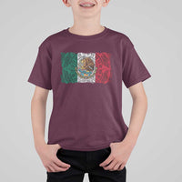 Eagle Mexican Flag T Shirt For Kid Aztecs Mexico Heritage Roots - Wonder Print Shop