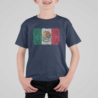 Eagle Mexican Flag T Shirt For Kid Aztecs Mexico Heritage Roots - Wonder Print Shop